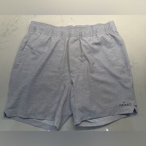 Men’s Gray Primo Golf Active Shorts w Liner - Men S